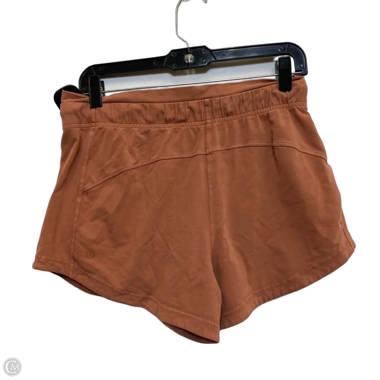 Athletic Shorts Designer By Lululemon In Orange, Size: M