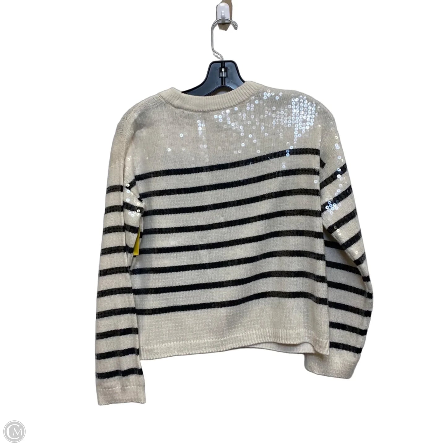 Sweater By Loft In Black & Cream, Size: Xxsp