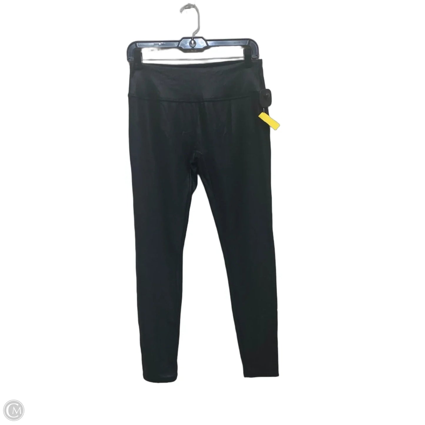 Athletic Leggings By Satiny In Black, Size: M
