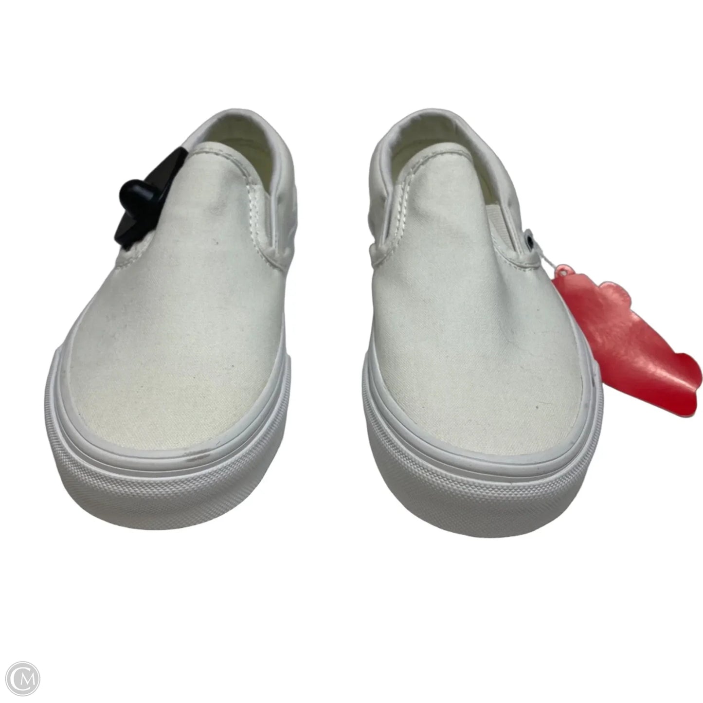 Shoes Flats By Vans In White, Size: 6