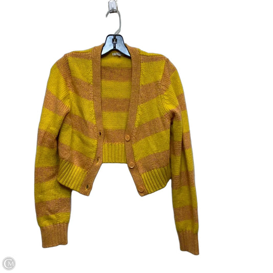 Sweater Cardigan By Tularosa In Orange & Yellow, Size: S