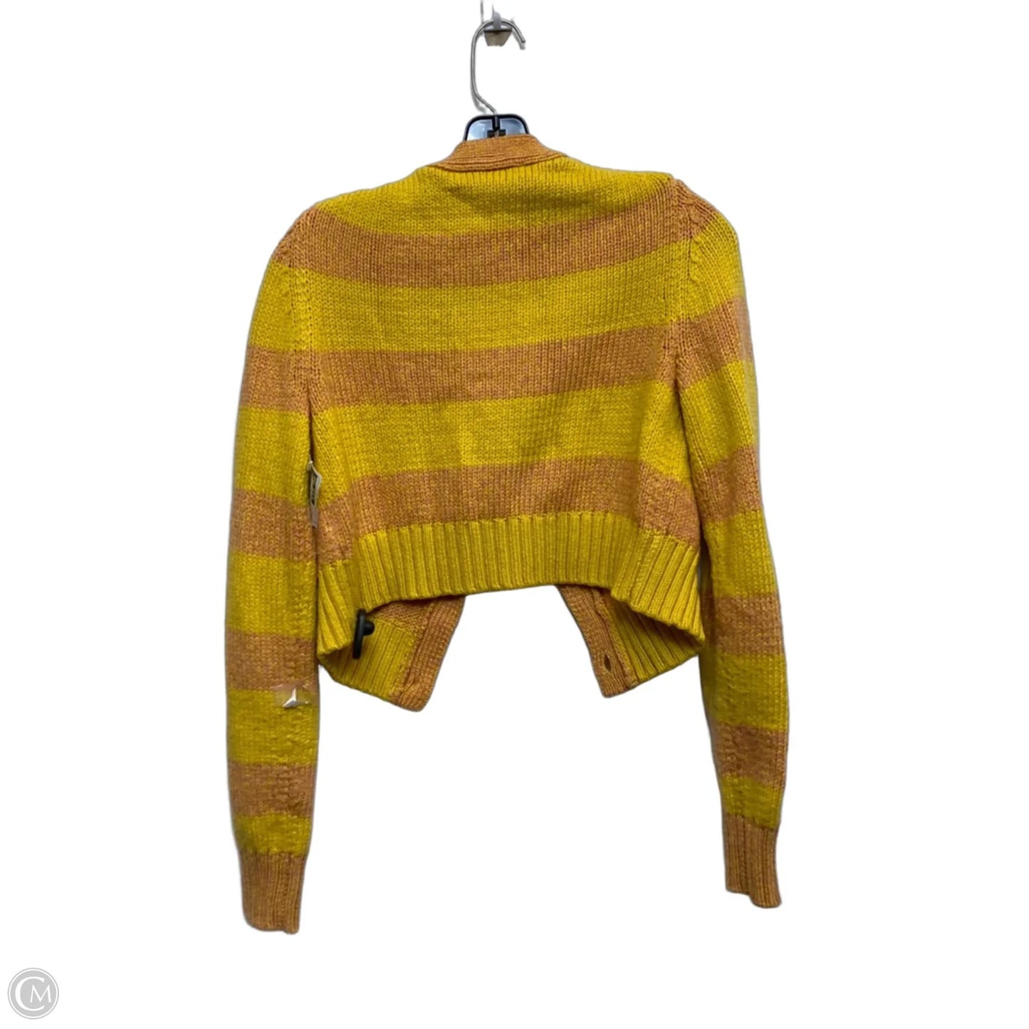 Sweater Cardigan By Tularosa In Orange & Yellow, Size: S