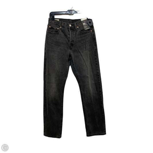 Jeans Straight By Levis In Grey Denim, Size: 4