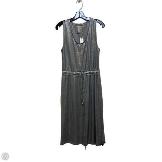 Dress Casual Midi By Dolan Left Coast In Silver, Size: M