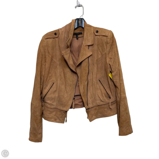 Jacket Leather By White House Black Market In Brown, Size: L