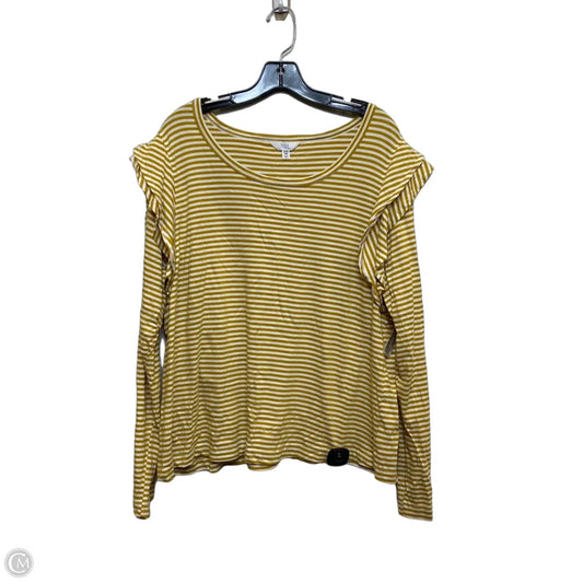 Top Long Sleeve By Time And Tru In Yellow, Size: 3x