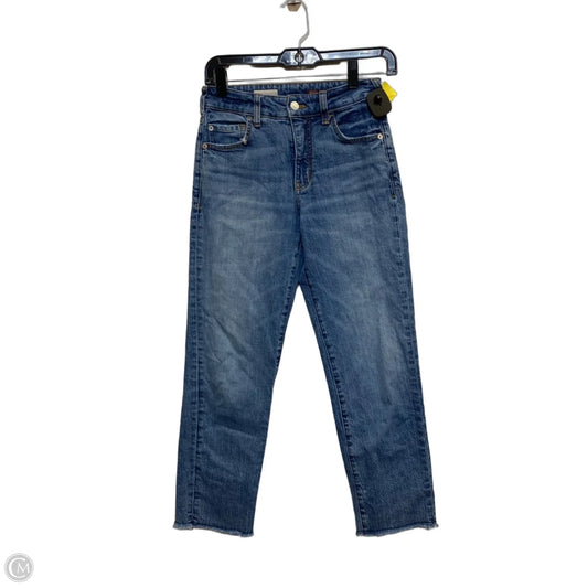 Jeans Straight By Pilcro In Blue Denim, Size: 0p