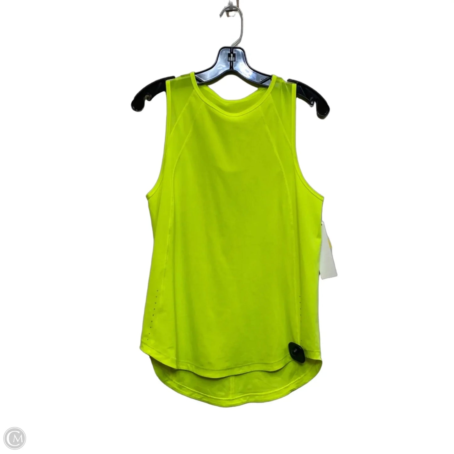 Athletic Tank Top Designer By Lululemon In Yellow, Size: M