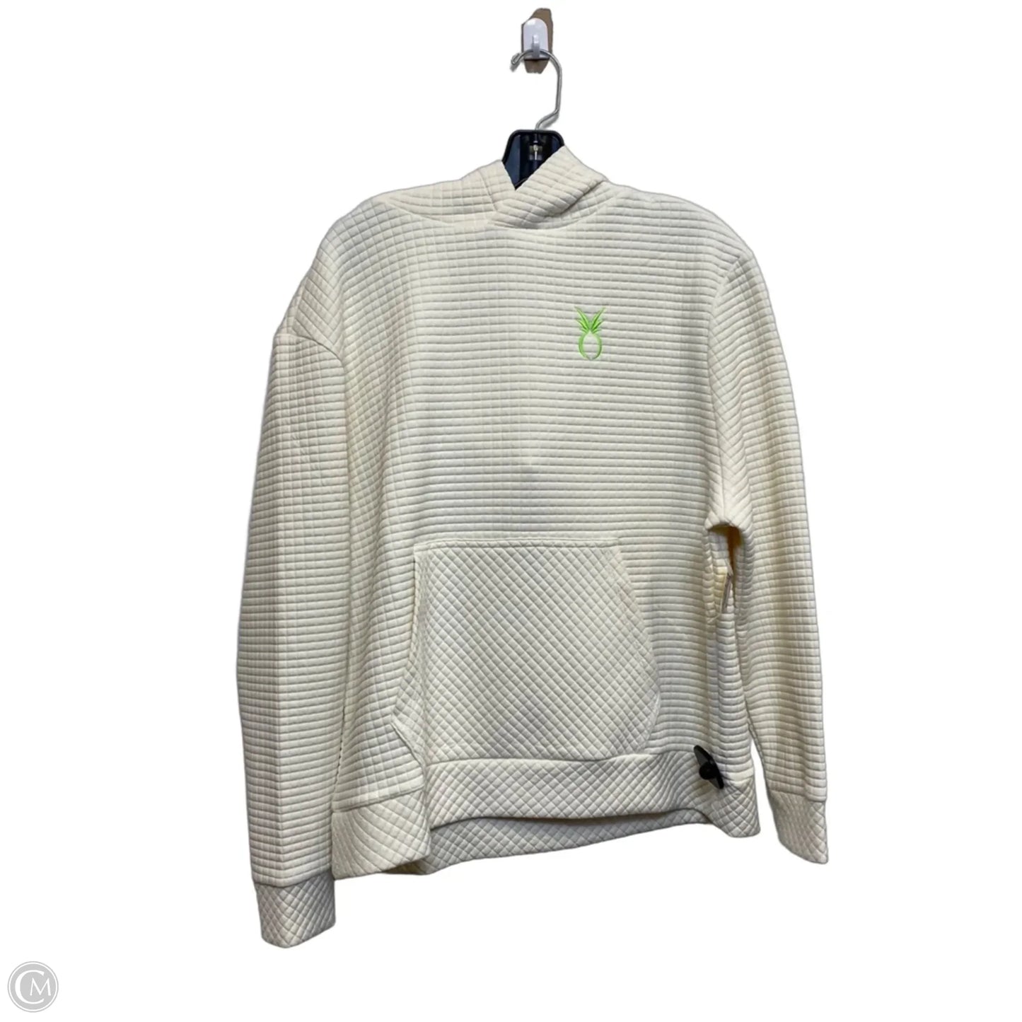 Sweatshirt Hoodie By Dudley Stephens In Cream, Size: L