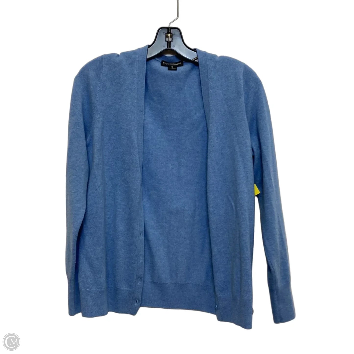 Sweater Cardigan Cashmere By State Cashmere In Blue, Size: S