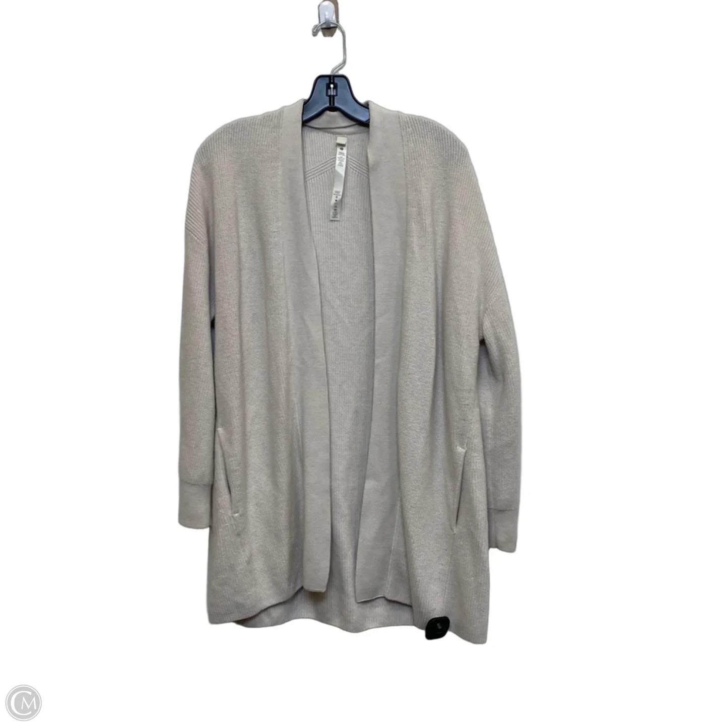 Sweater Cardigan Designer By Lululemon In Cream, Size: S