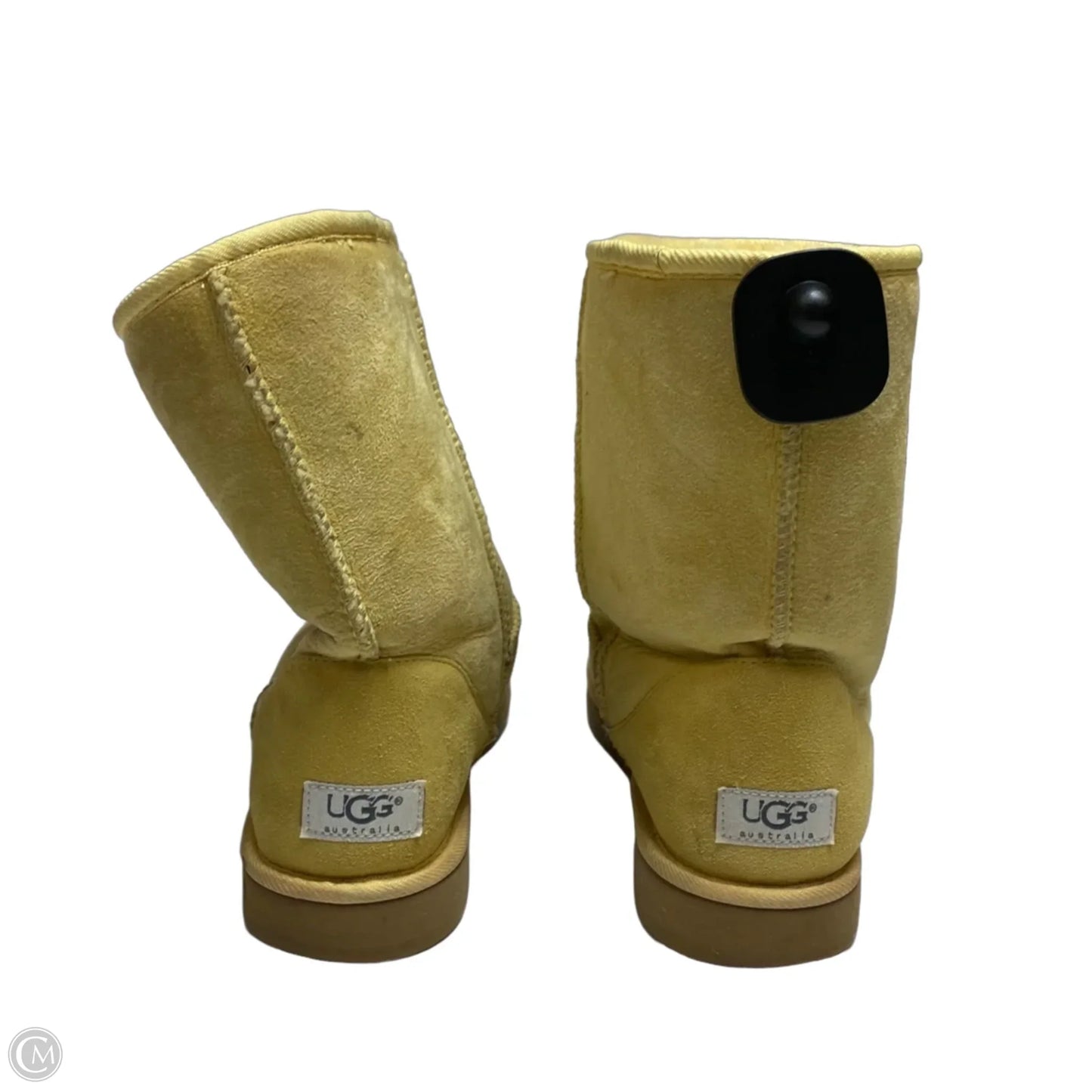 Boots Designer By Ugg In Yellow, Size: 10