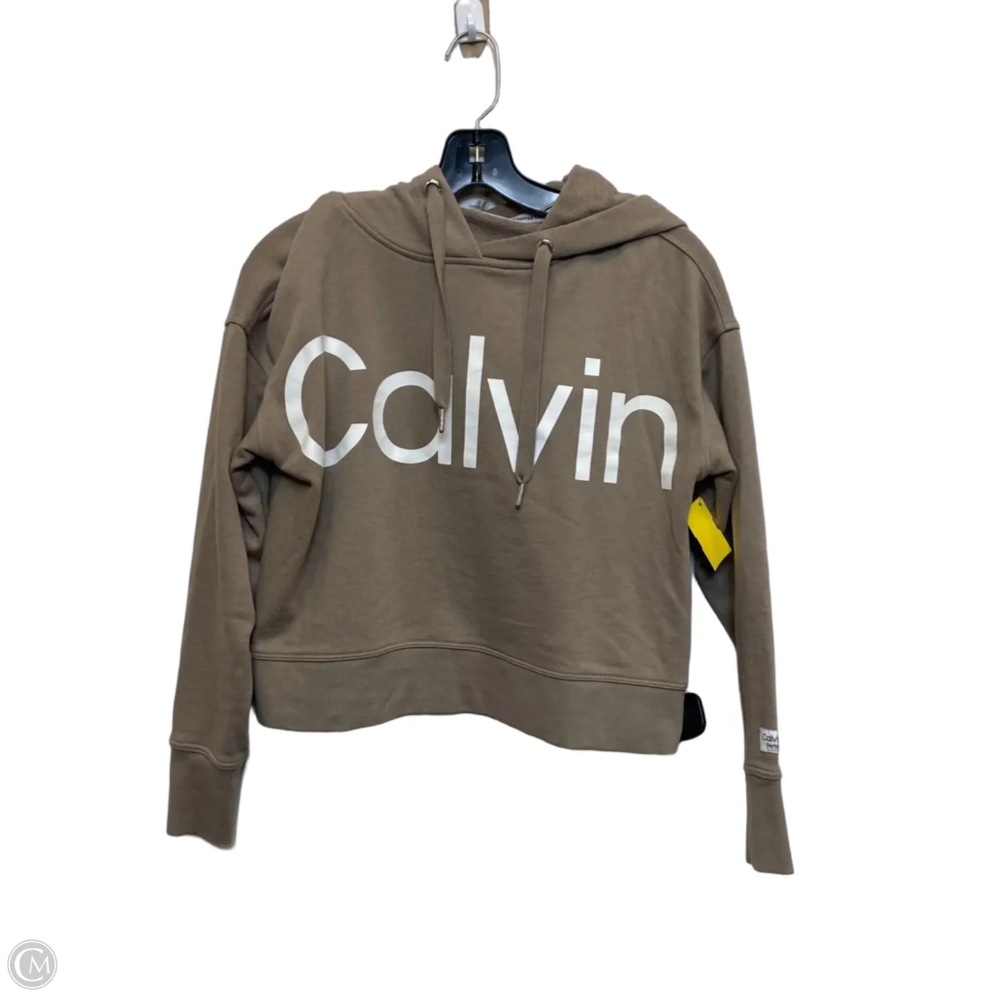 Athletic Sweatshirt Hoodie By Calvin Klein Performance In Brown, Size: Xs