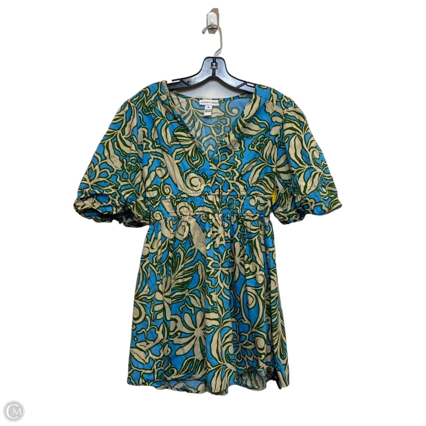 Dress Casual Short By Sincerely Jules In Blue & Green, Size: M