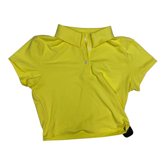 Athletic Top Short Sleeve By 90 Degrees By Reflex In Yellow, Size: M