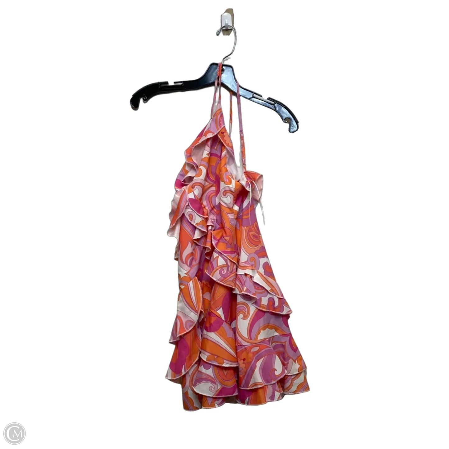 Dress Casual Short By Line & Dot In Orange & Pink, Size: S