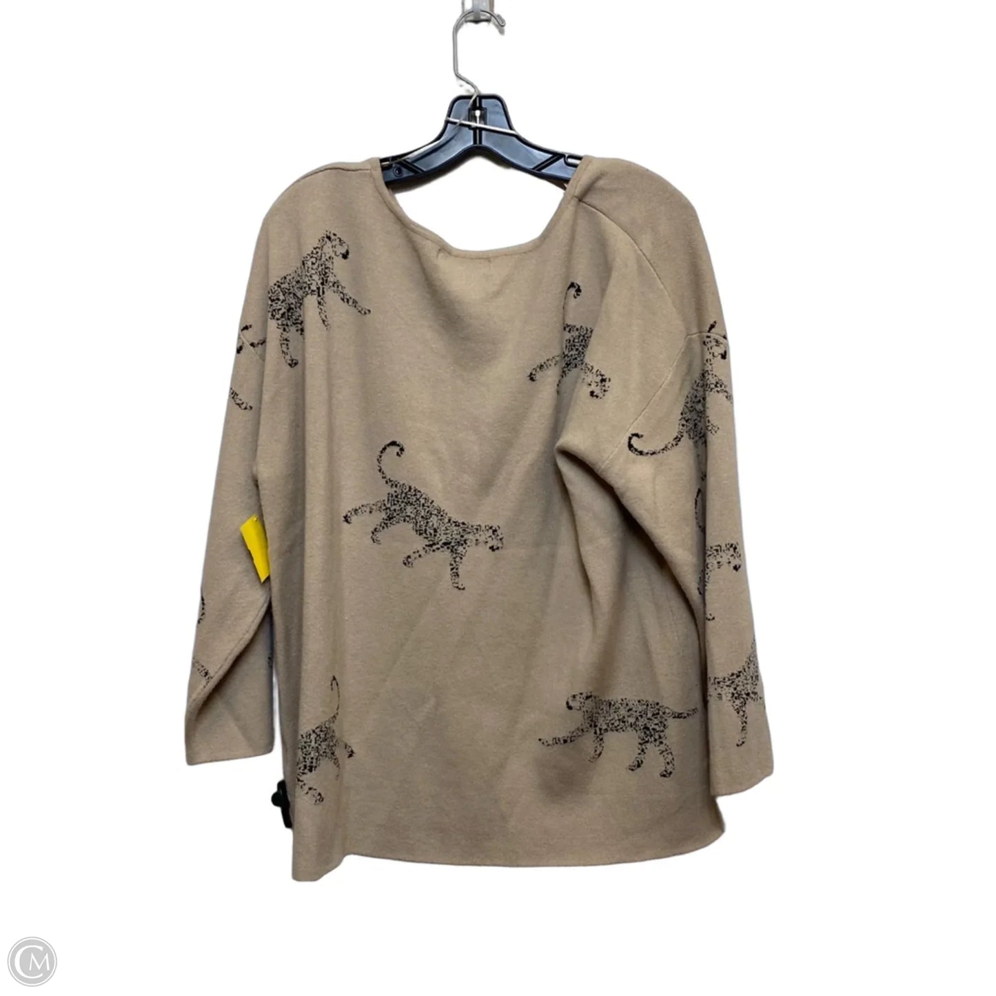Sweater By Philosophy In Tan, Size: 1x