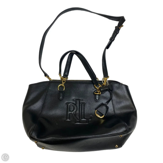 Handbag Leather By Lauren By Ralph Lauren, Size: Medium