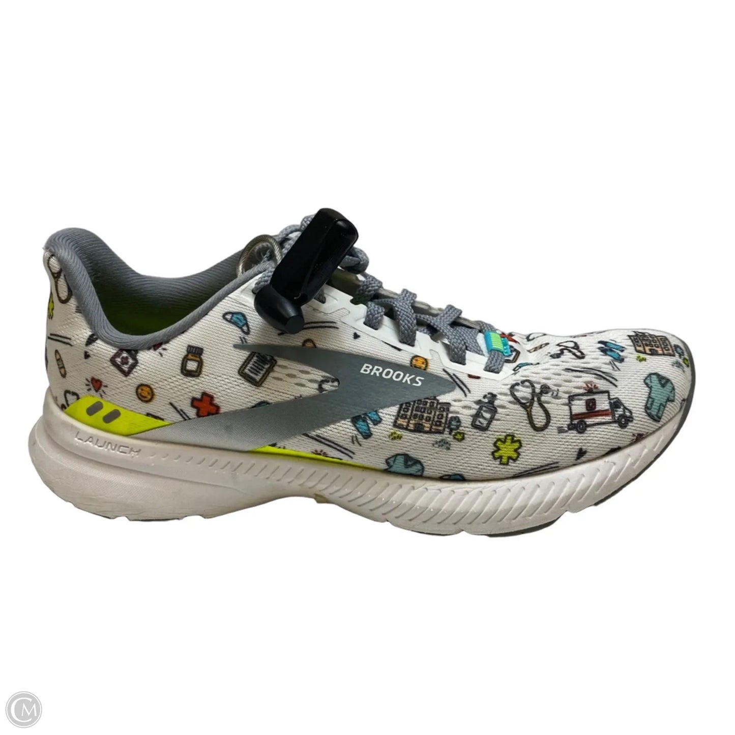Shoes Athletic By Brooks In White, Size: 8