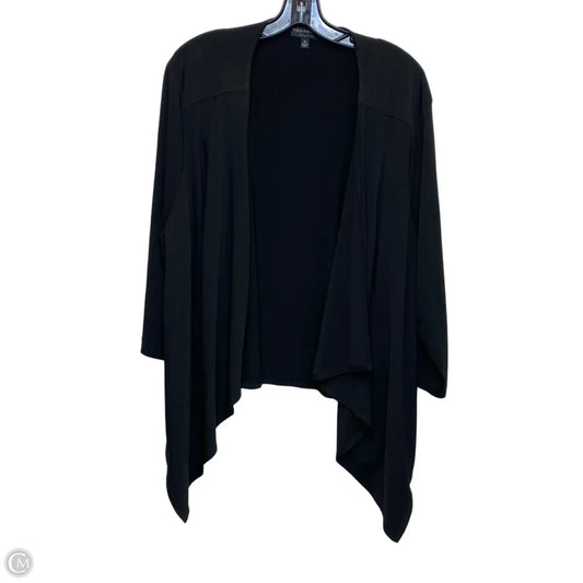 Cardigan By Connected Apparel In Black, Size: 3x