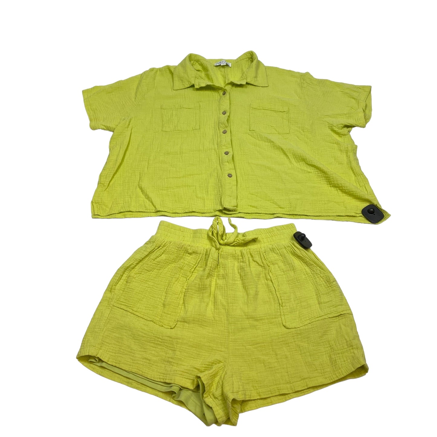 Green Shorts Set She + Sky, Size L