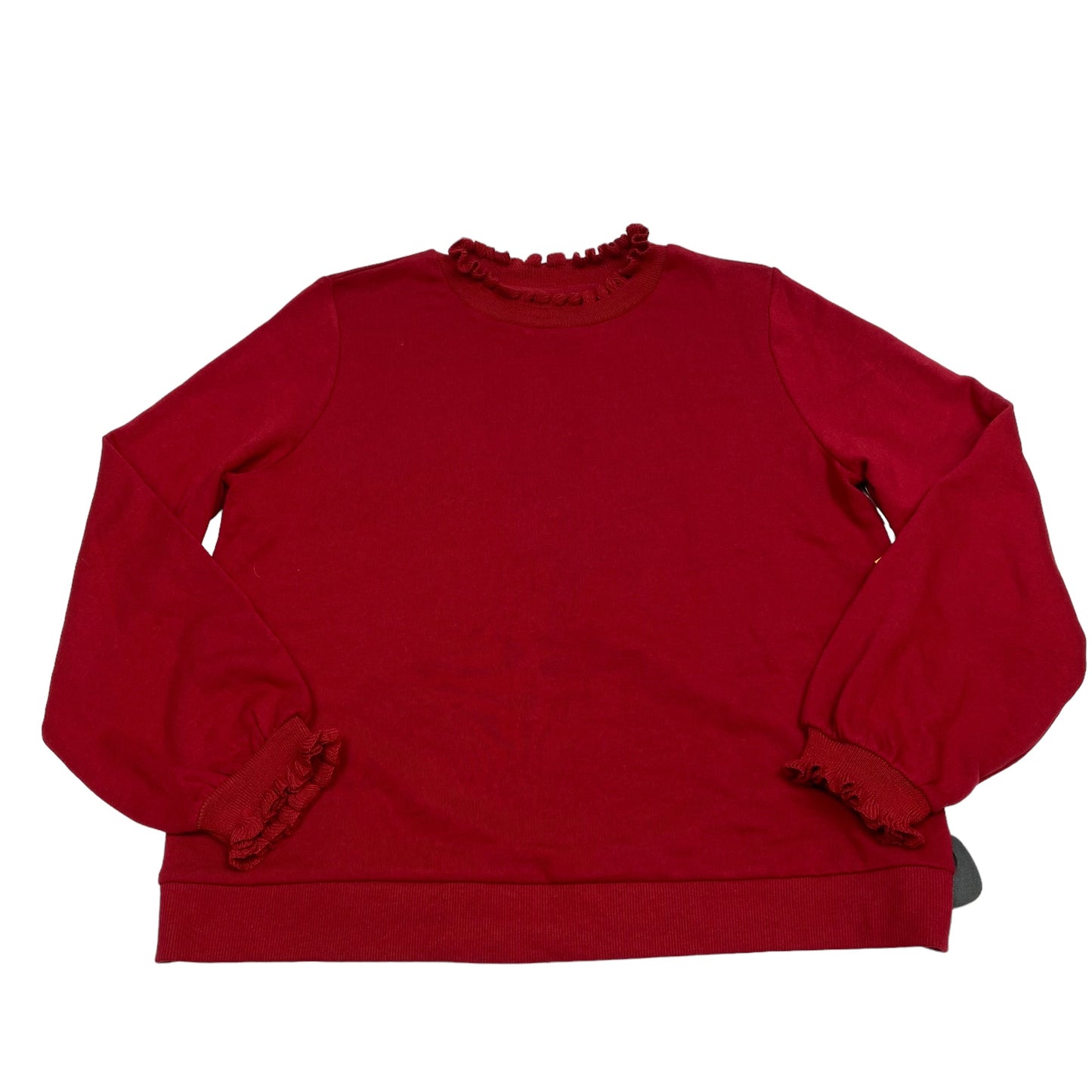 Top Long Sleeve By Who What Wear In Red, Size: Xl