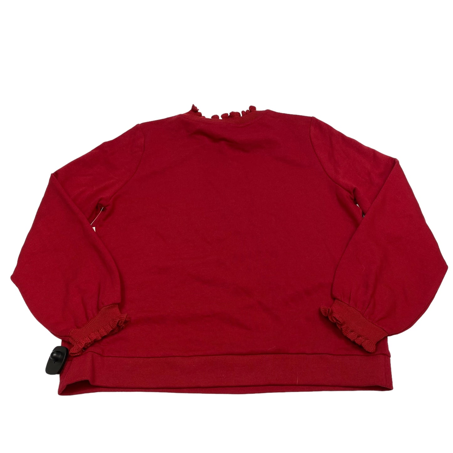 Top Long Sleeve By Who What Wear In Red, Size: Xl