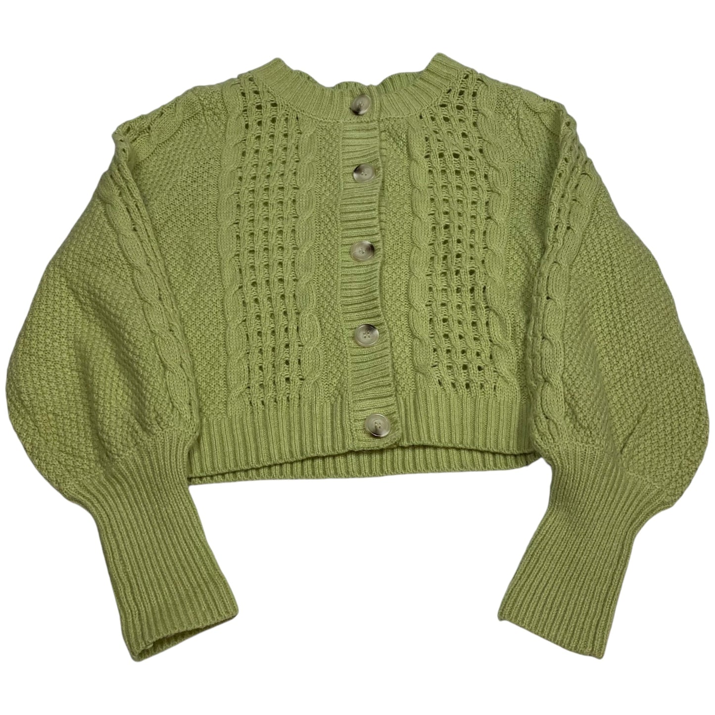 Sweater Cardigan By Wild Fable In Green, Size: M