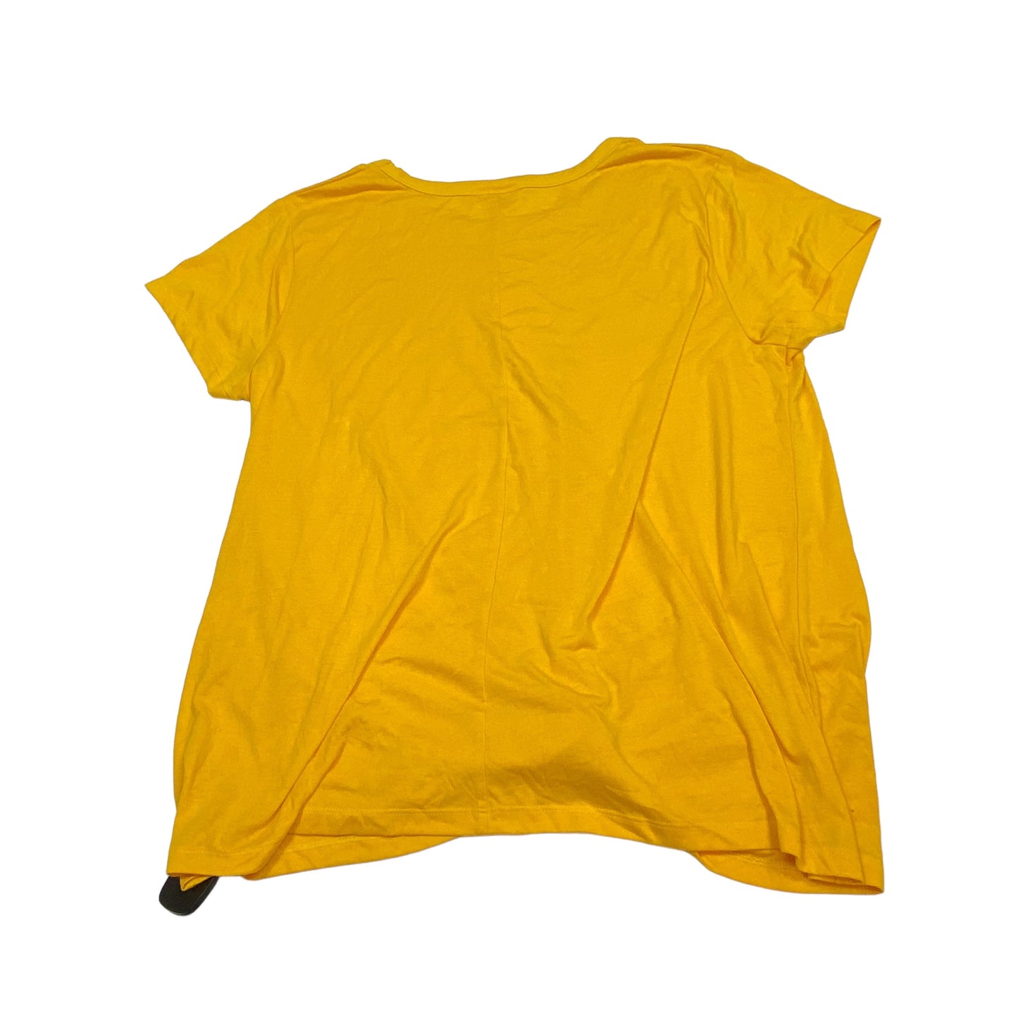 Top Short Sleeve By Bobbie Brooks In Yellow, Size: 2x