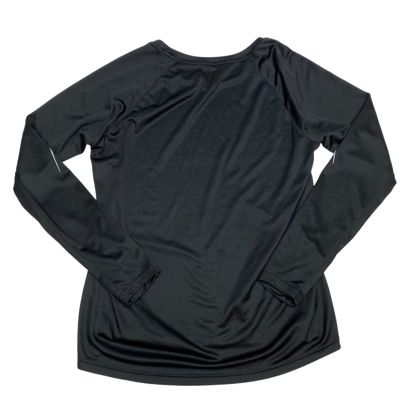 Athletic Top Long Sleeve Crewneck By Adidas In Black, Size: Xl