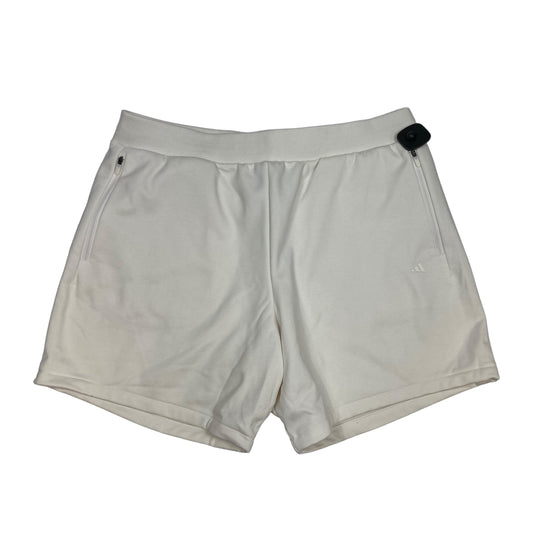 Athletic Shorts By Adidas In Cream, Size: Xl