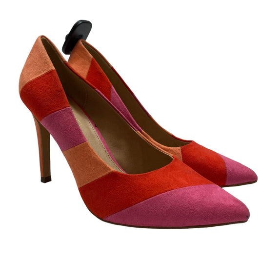 Shoes Heels Stiletto By Michael Shannon In Orange & Pink, Size: 8.5