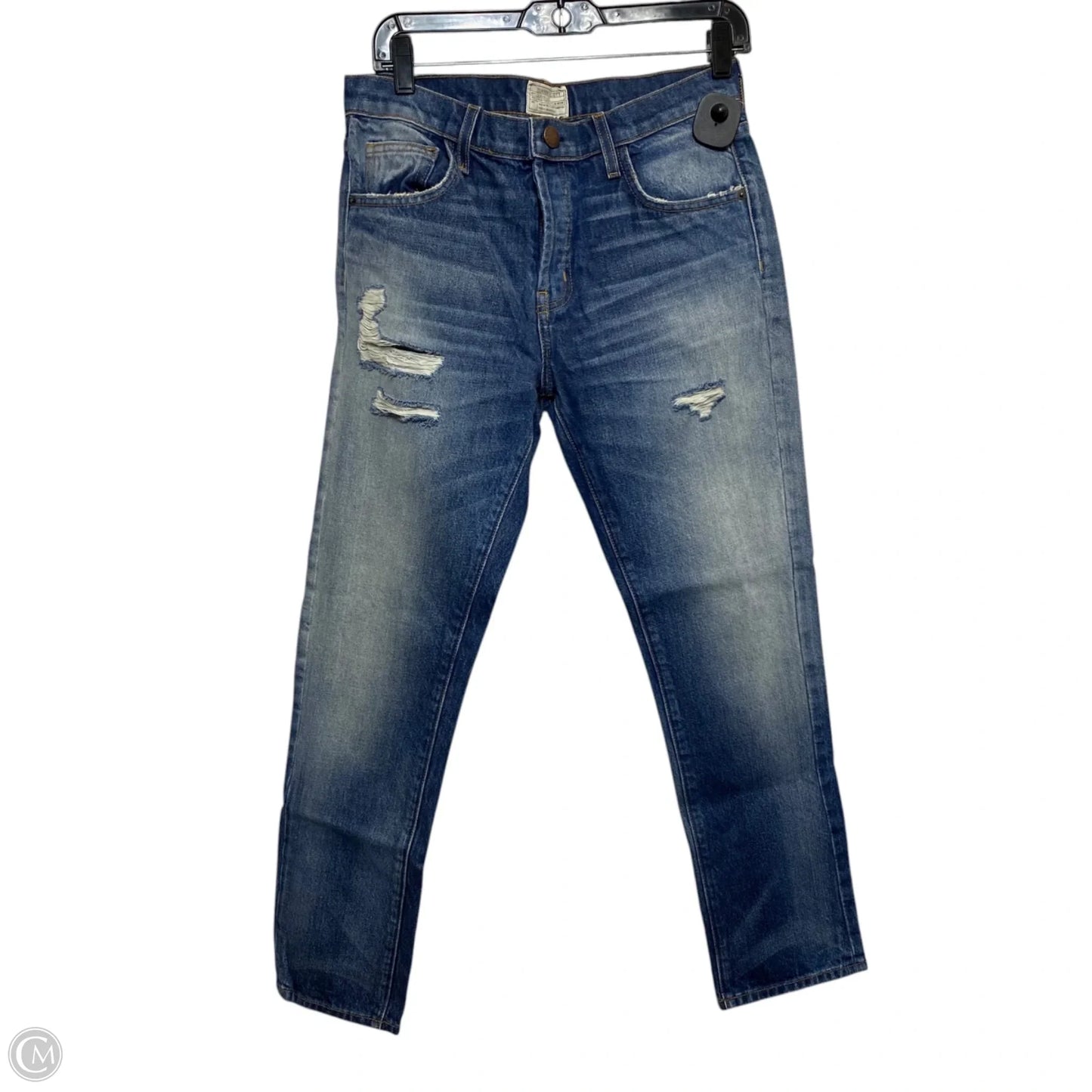 Jeans Straight By Current/elliott In Blue Denim, Size: 26