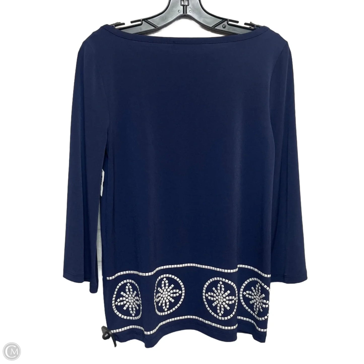 Top Long Sleeve By Michael By Michael Kors In Blue, Size: S