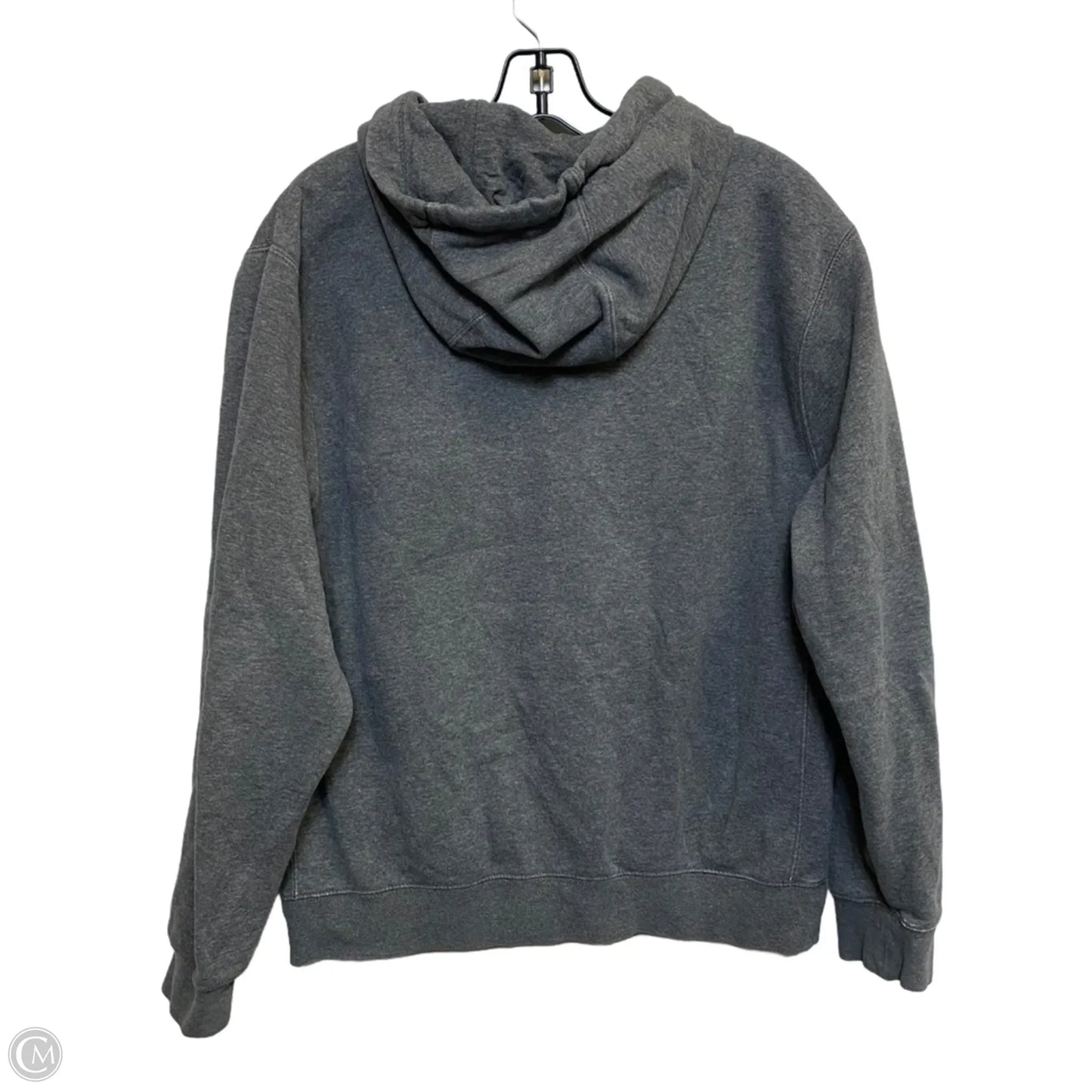 Athletic Sweatshirt Hoodie By Nike In Grey, Size: S