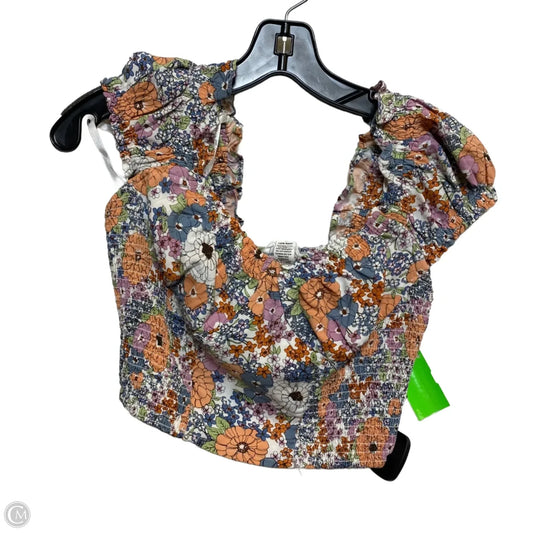 Top Short Sleeve By Japna In Nautical Print, Size: S