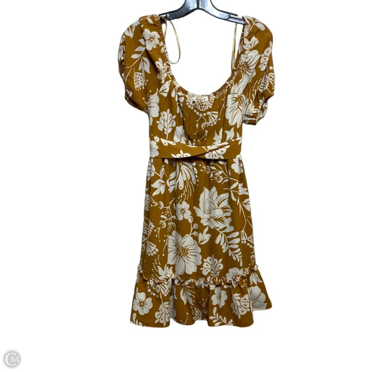 Dress Casual Short By Blu Pepper In Brown, Size: L