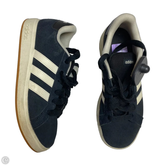 Shoes Sneakers By Adidas In Black & Cream, Size: 5