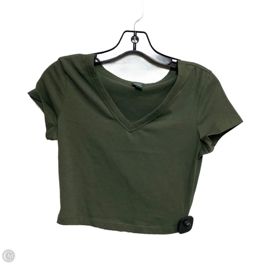 Top Short Sleeve By Wild Fable In Green, Size: S