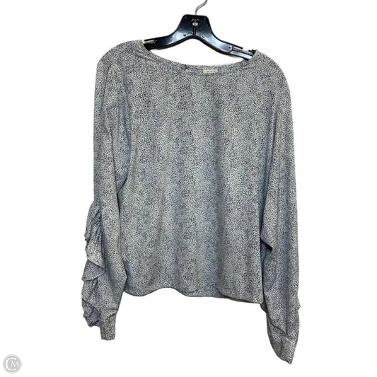 Top Long Sleeve By A New Day In White, Size: L