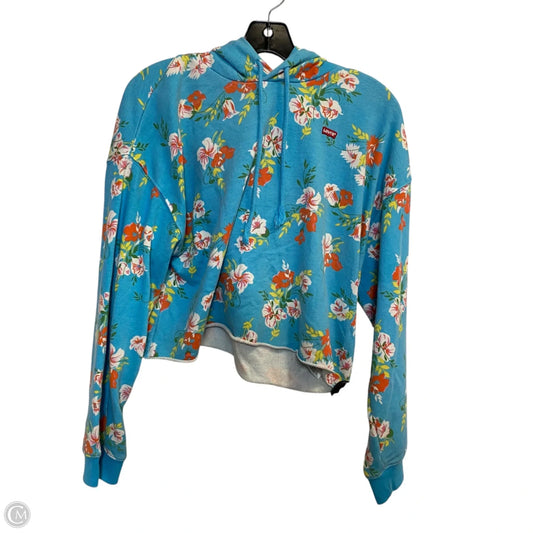 Sweatshirt Hoodie By Levis In Blue, Size: S