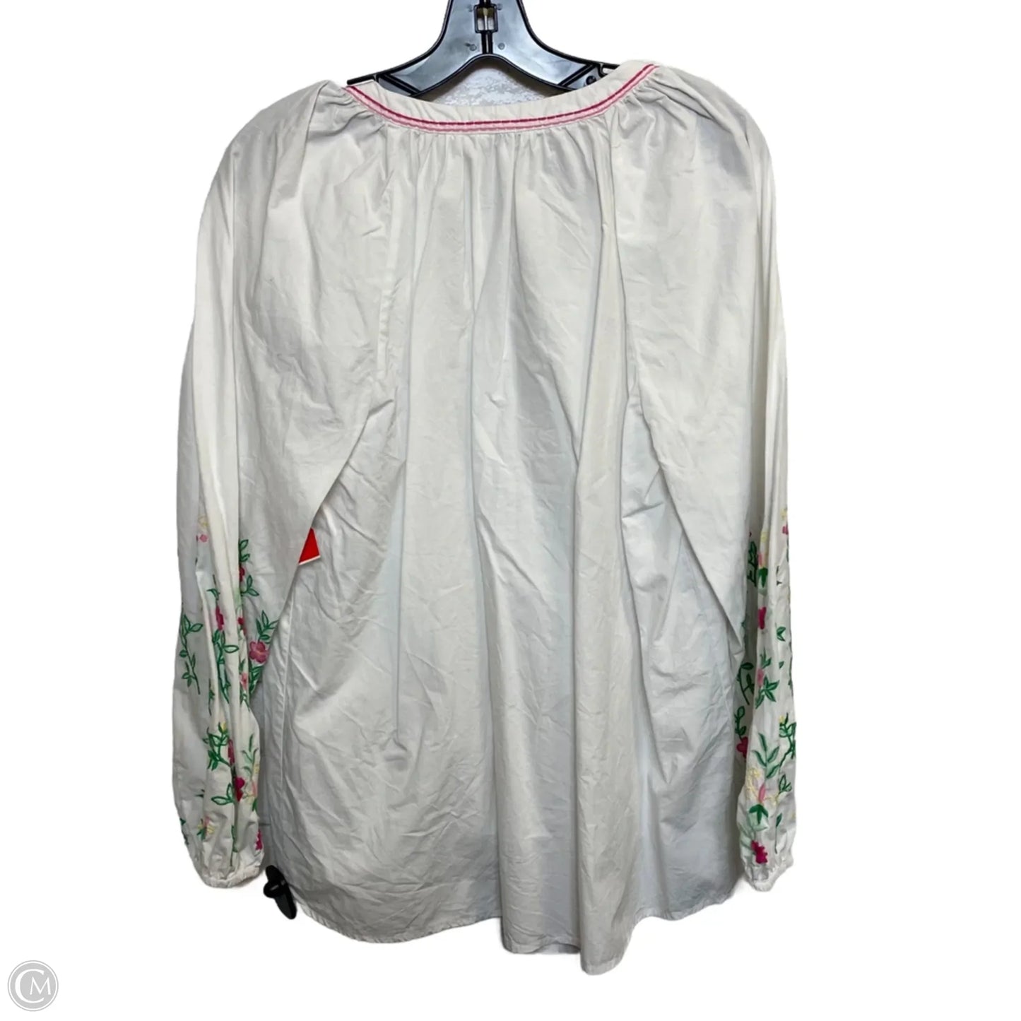 Top Long Sleeve By Crown And Ivy In White, Size: L
