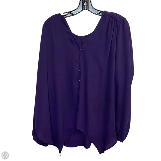 Top Long Sleeve By Karen Kane In Purple, Size: L