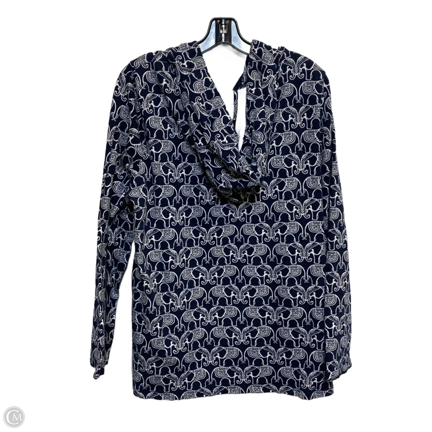 Top Long Sleeve By Crown And Ivy In Navy, Size: Xl