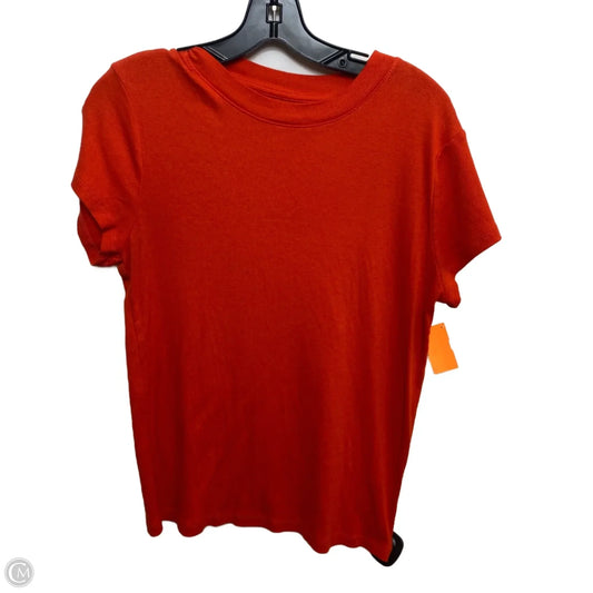 Top Short Sleeve By A New Day In Orange, Size: Xl