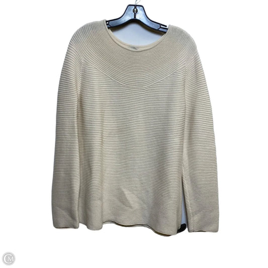Sweater By Talbots In Cream, Size: Xl