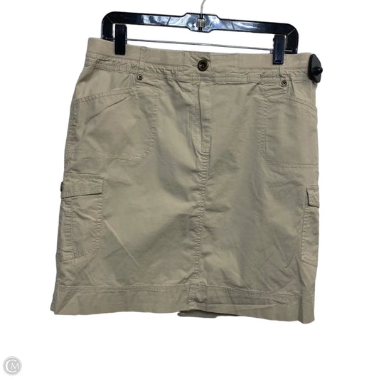 Skirt Mini & Short By Chicos In Tan, Size: M