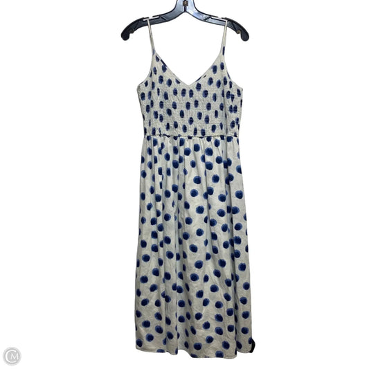 Dress Casual Midi By H&m In Blue & White, Size: S