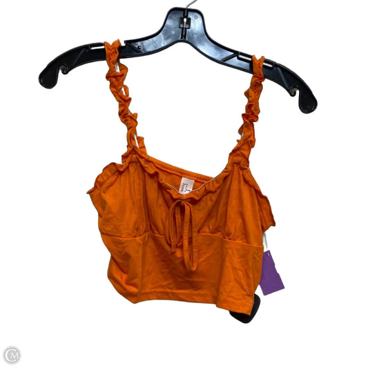Top Sleeveless By Cmf In Orange, Size: S