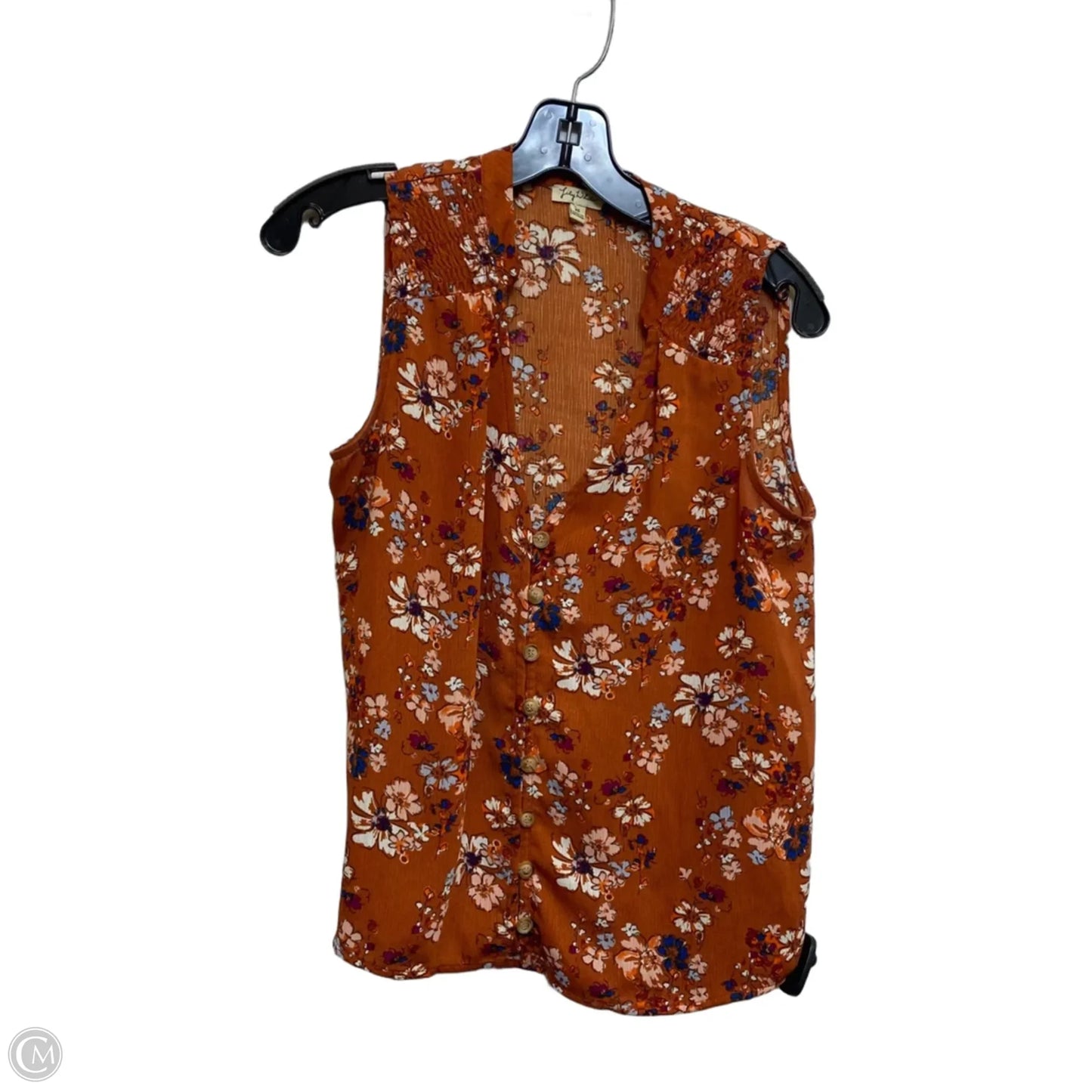 Top Sleeveless By Lily White In Orange, Size: Xs